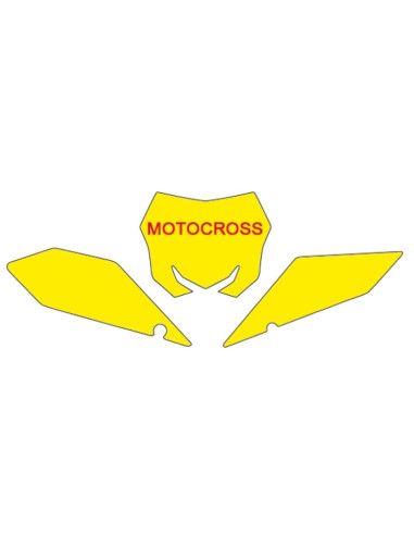 Fonds de plaque BLACKBIRD blanc Suzuki RM-Z450