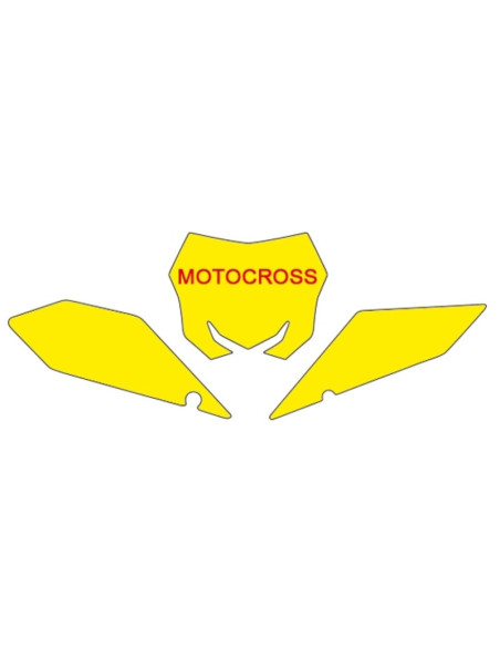Fonds de plaque BLACKBIRD blanc Suzuki RM-Z450