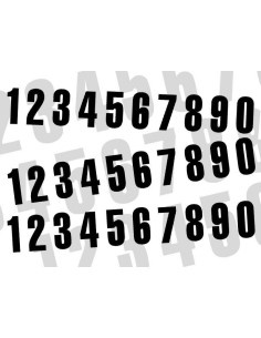 Numéro de course 6 BLACKBIRD 13x7cm noir 2