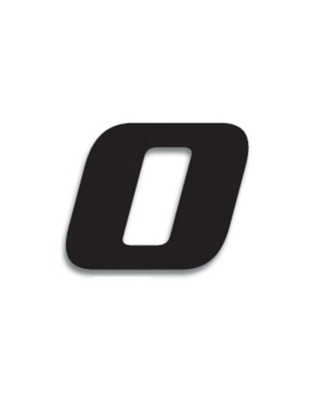 Numéro de course 0 BLACKBIRD 20x25cm noir