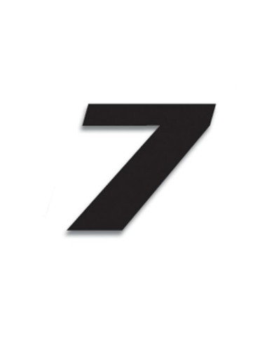 Numéro de course 7 BLACKBIRD 20x25cm noir
