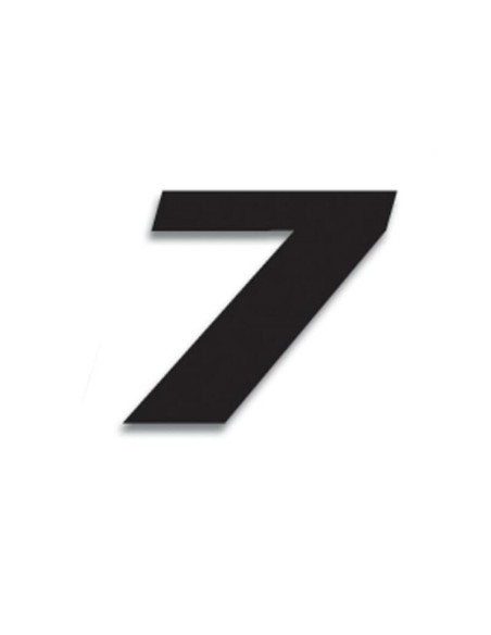 Numéro de course 7 BLACKBIRD 20x25cm noir