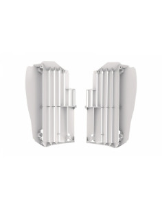 Cache radiateur POLISPORT blanc Yamaha YZ450F 2