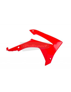 Ouïes de radiateur POLISPORT rouge Honda CRF250R/CRF450R 2
