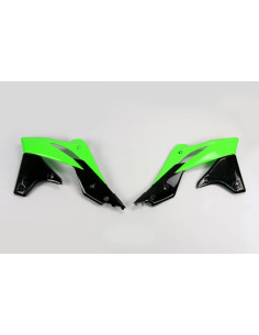 Ouïes de radiateur UFO couleur origine 2013 vert/noir Kawasaki KX250F