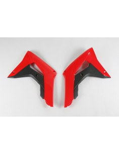 Ouïes de radiateur UFO couleur origine 2017 rouge/noir Honda CRF450R 2