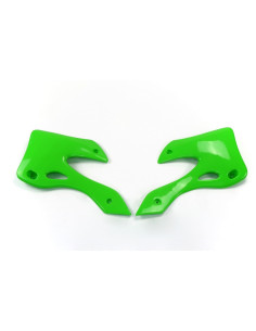 Ouïes de radiateur UFO vert Kawasaki KX125/250 2