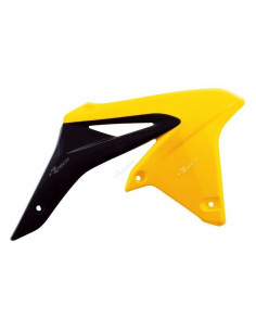 Ouïes de radiateur RACETECH couleur origine (2016) jaune/noir Suzuki RM-Z250 2