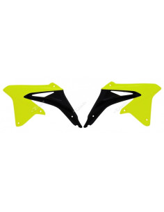 Ouïes de radiateur RACETECH jaune fluo/noir Suzuki RM-Z450 2