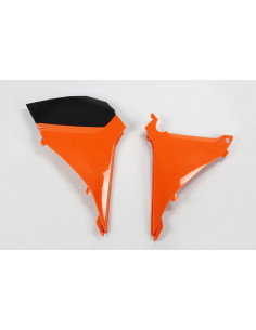 Caches boîte à air UFO orange KTM 2