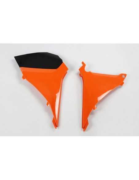 Caches boîte à air UFO orange KTM