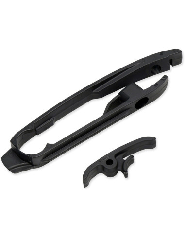 Kit patin de bras oscillant + patin de chaîne inférieur UFO noir KTM/Husqvarna