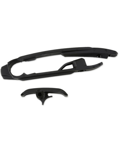 Kit patin de bras oscillant + patin de chaîne inférieur UFO noir KTM