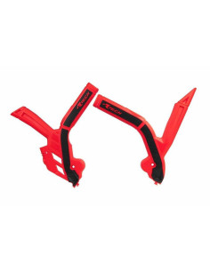 Protège cadre RACTECH bi-matières rouge/noir 2