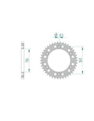 Kit chaine DID  ALU VOR 530 END...