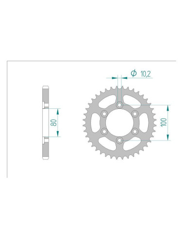 Kit chaine DID  ACIER VOXAN 1000...