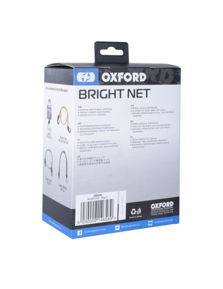 Filet réfléchissant OXFORD Cargo Net noir