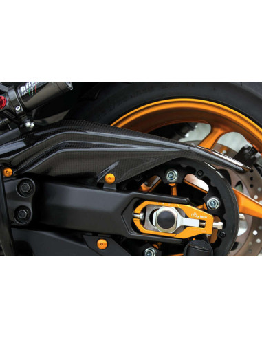 Carter de courroie LIGHTECH carbone brillant