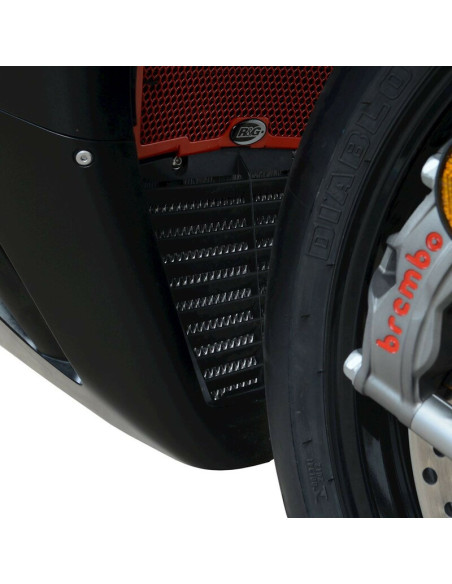 Protection de radiateur (huile) R&G RACING noir Honda CBR1000R-RR