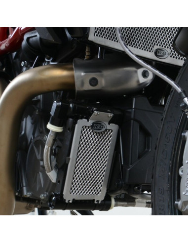Protection de radiateur (huile) R&G RACING noir Indian FTR1200/S