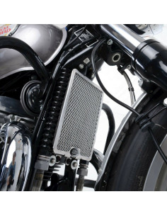Protection de radiateur d'huile R&G RACING noir Royal Enfield 2