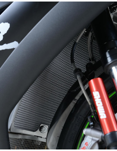 Protection de radiateur R&G RACING titane Kawasaki Ninja ZX-10R