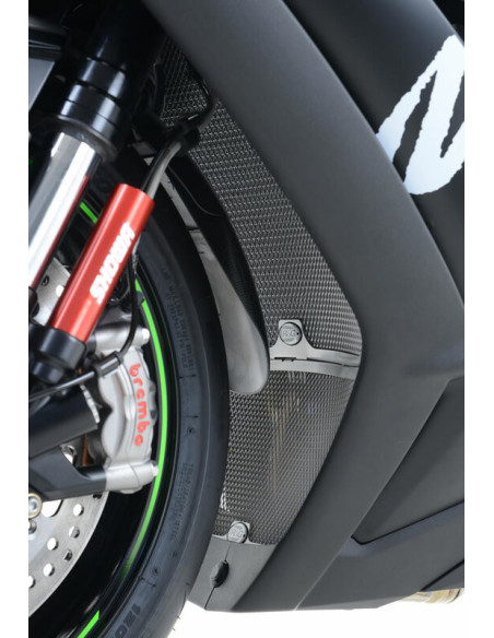 Protection de radiateur R&G RACING titane Kawasaki Ninja ZX-10R
