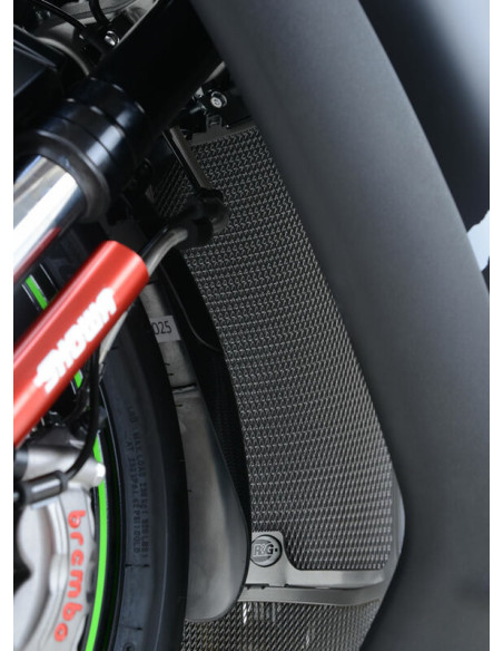 Protection de radiateur R&G RACING titane Kawasaki Ninja ZX-10R