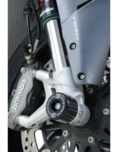 Protection de fourche R&G RACING noir MV Agusta Stradale 800