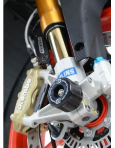 Protection de fourche R&G RACING noir Aprilia Tuono V4 2