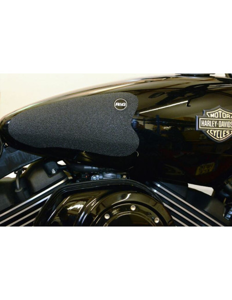 Kit grip de réservoir R&G RACING 2 pièces noir Harley Davidson Street 500