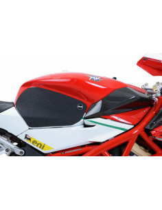 Kit grip de réservoir R&G RACING 2 pièces noir MV Agusta F4RR
