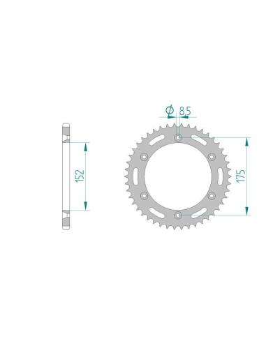 Kit chaine DID  ACIER YAMAHA WR 125...