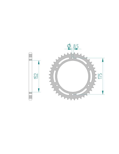 Kit chaine DID  ACIER YAMAHA DT 200 R...