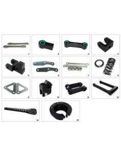 Kit de réhausse de selle TECNIUM construction 6 - Kawasaki Z650 2