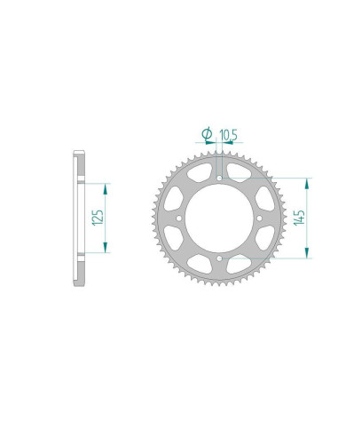 Kit chaine DID  ACIER YAMAHA XVS 250...
