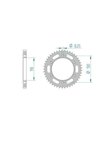Kit chaine DID  ACIER YAMAHA YBR 250...