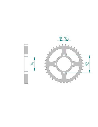 Kit chaine DID  ACIER YAMAHA RD 350...