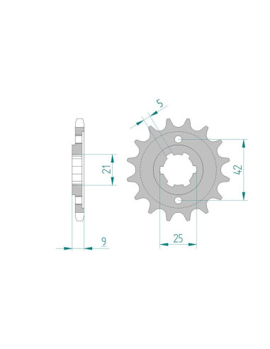 Kit chaine DID  ACIER YAMAHA XT 350...
