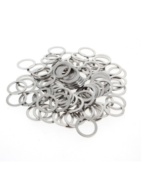 Rondelles alu BIHR 18x24x1,5mm 100 pièces