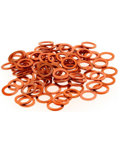 Rondelles cuivre BIHR 8x12x1,0mm 100 pièces