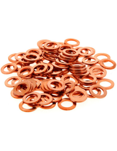 Rondelles cuivre BIHR 10x16x1,5mm 100 pièces