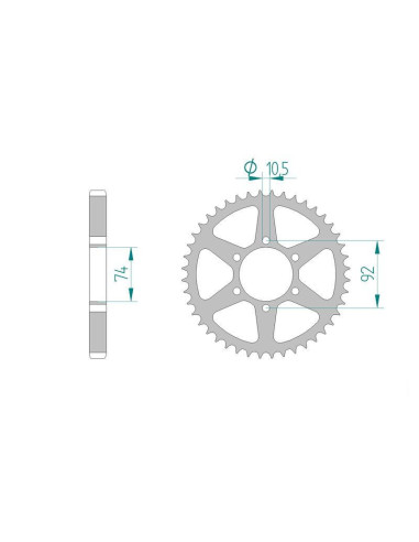 Kit chaine DID  ACIER YAMAHA XJ 400...