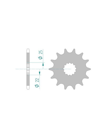 Kit chaine DID  ACIER YAMAHA XT 400...