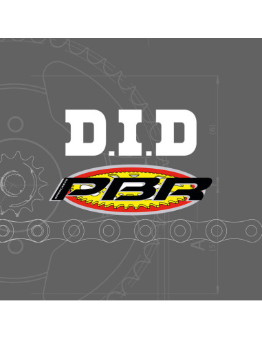 Kit chaîne DID/PBR 428HD 13/62 standard - couronne standard