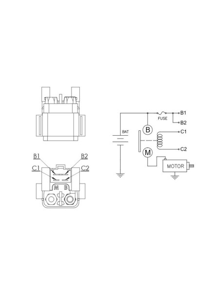 Relais de démarreur DZE