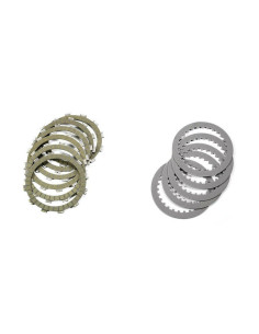 Kit disques garnis + lisses d'embrayage NEWFREN Standard 2