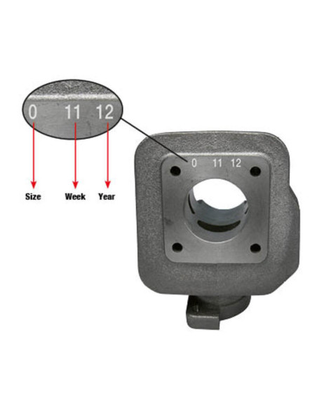 MALOSSI piston axe ø 12 seg.2 rect. 0