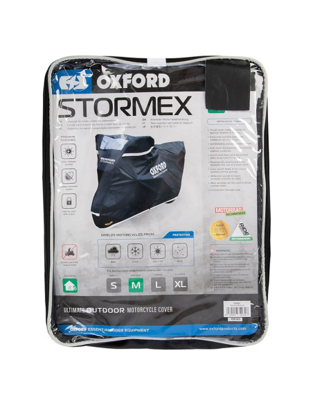 Housse de protection extérieur OXFORD Protex Stretch noir - moto / scooter - S