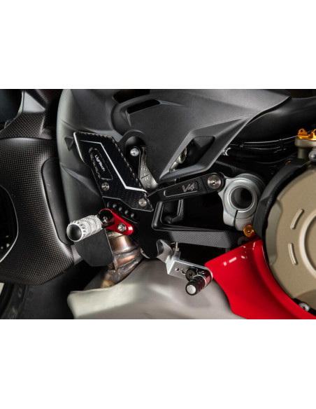 Commandes reculées réglables LIGHTECH repose-pieds fixes